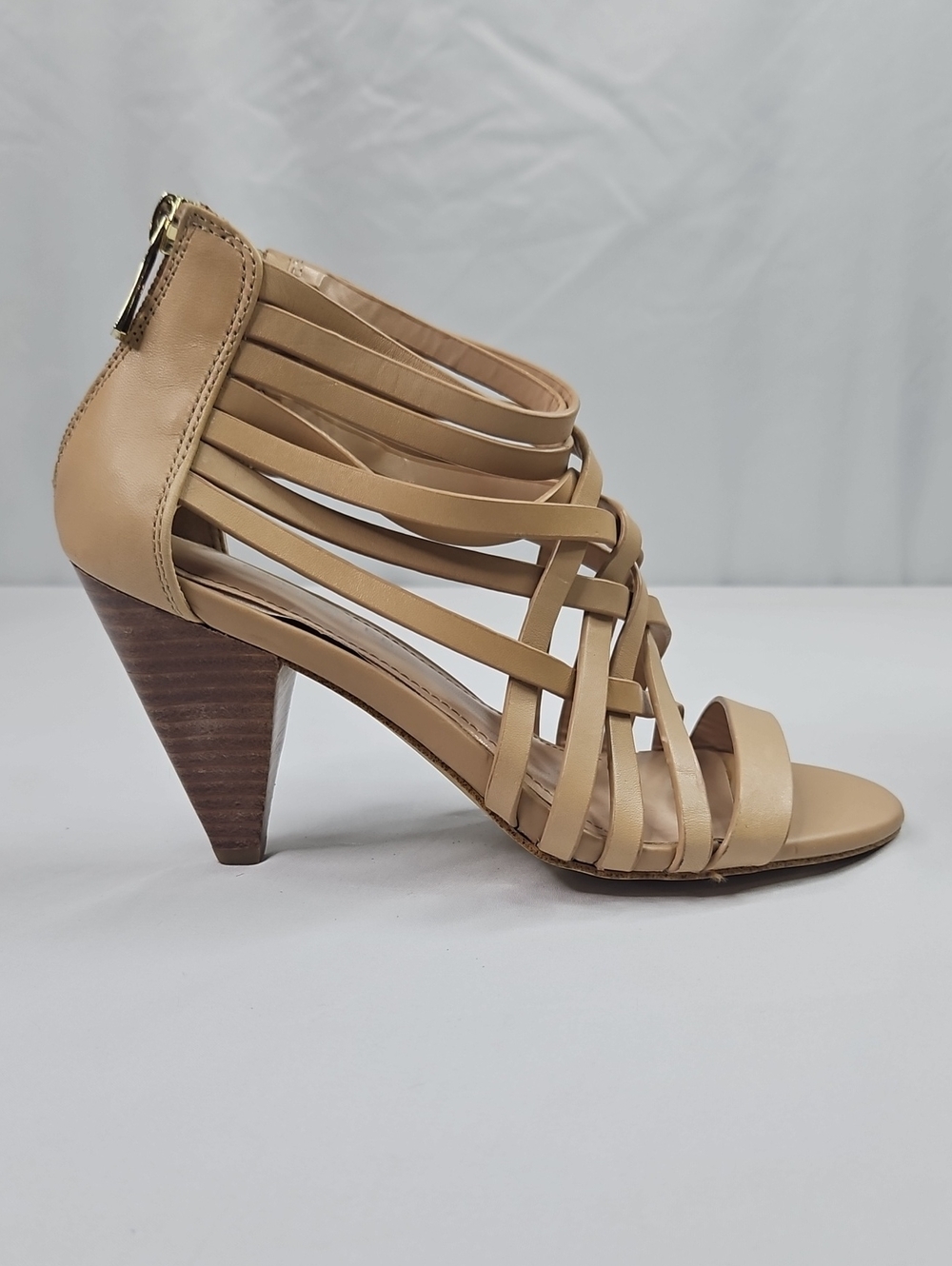 The Limited Beige Strappy High Heel Sandal Size 7 Repair